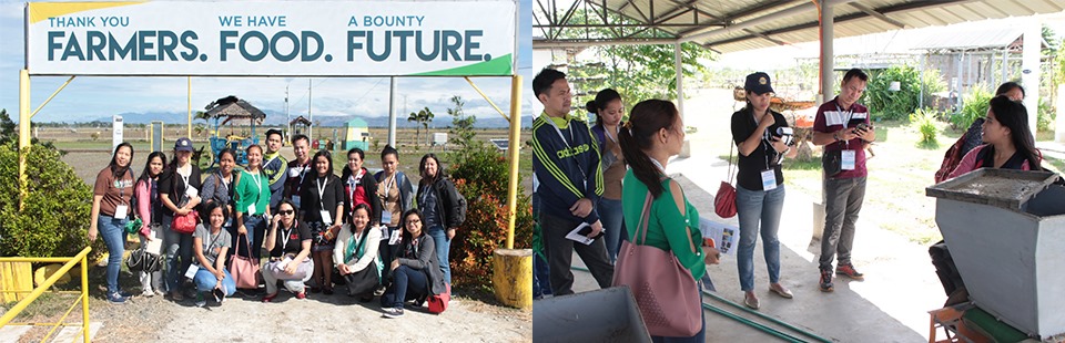 Participants during the field tour at the Philippine Rice Research Institute (PhilRice) in Nueva Ecija.