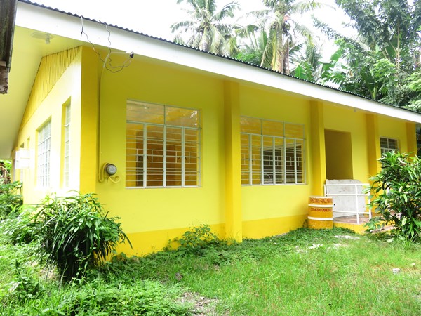 Newly constructed food processing building for the fried-banana chips enterprise located at Brgy. Linao, Inopacan, Leyte