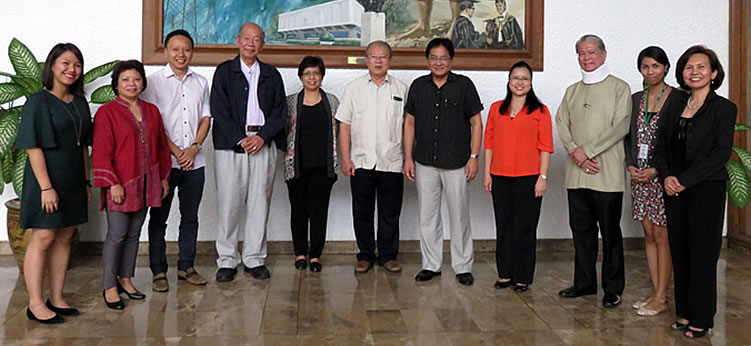From left to right: Ms. Millicent Joyce Q. Pangilinan, Dr. Doris Capistrano, Dr. Tey (John) Yeong-Sheng, Dr. Larry Wong, Dr. Lourdes S. Adriano, Dr. Vo Tong Xuan, Dr. Cielito F. Habito, Dr. Bessie M. Burgos, Dr. William G. Padolina, Ms. Maria Katrina R. Punto and Ms. Carmen Nyrhia G. Rogel