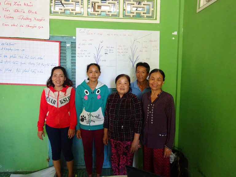 Hau Giang, 16th May 2017: Woman farmer group have presented the rice ecology analysis at the multiple stage.
