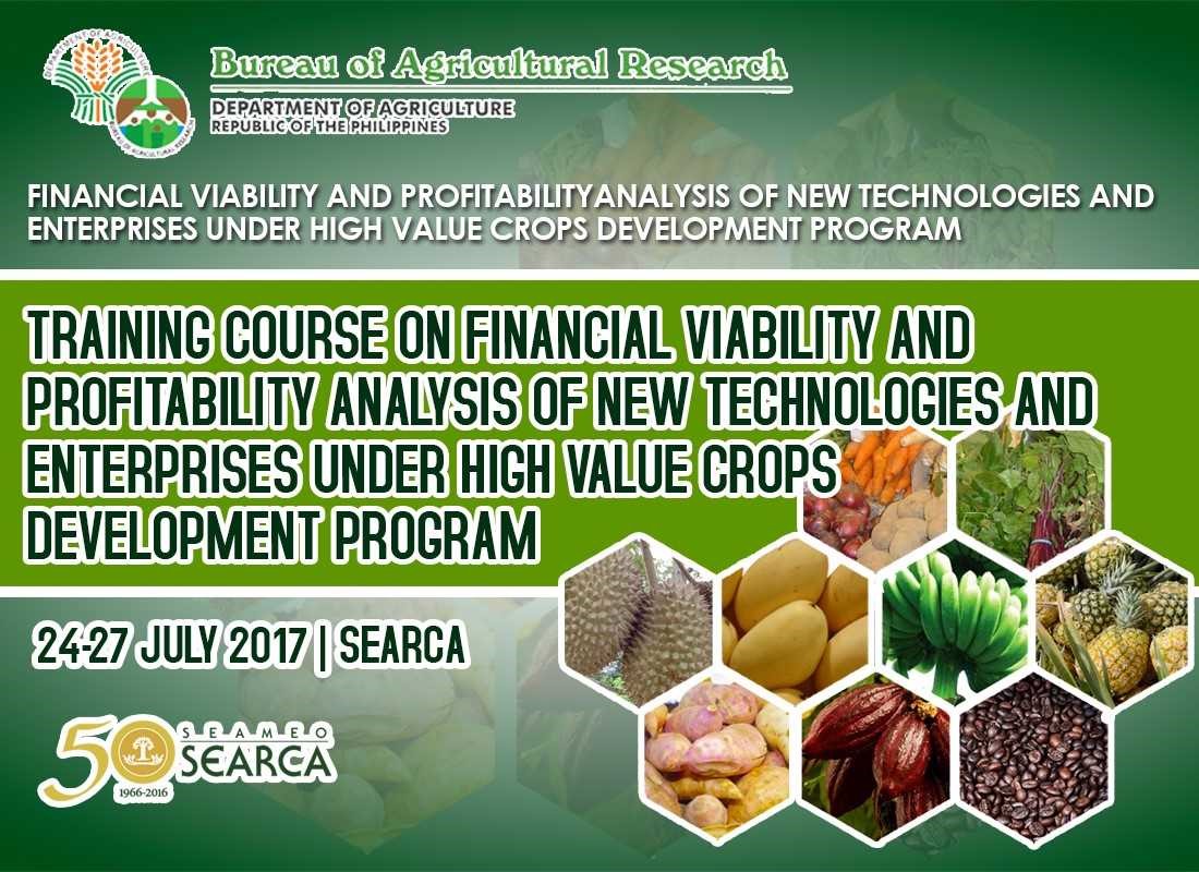 searca organizes 3rd training on financial viability of new high value crop technologies and enterprises