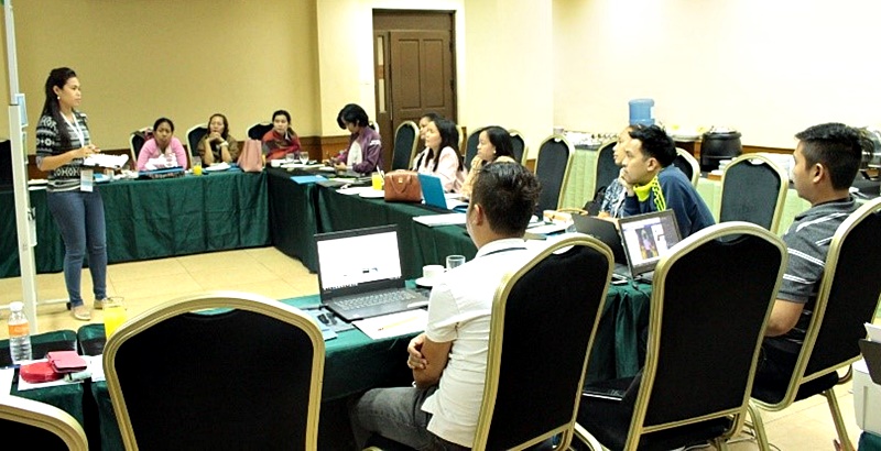 Learner-participants planning their capstone project during the 2nd F2F Session on 10 January 2018 in Sol Y Viento, Calamba City, Laguna.