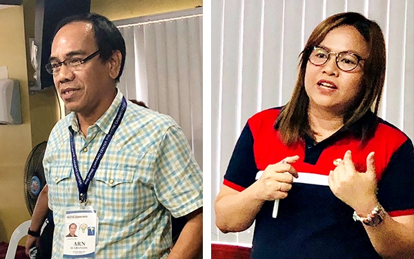 Dr. Arn Granda (left), PCC WVSU Center Director, and Ms. Nancy M. Landicho (right), SEARCA Program Specialist and Officer-In-Charge for Project Development and Technical Services, delivering the Welcome and Opening Remarks, respectively.
