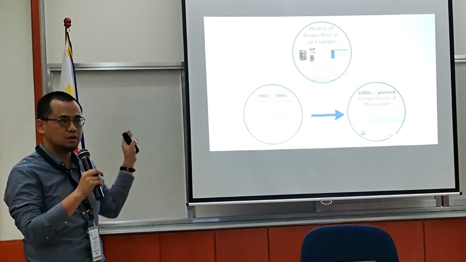 searca visiting research fellow presents research nutrition agriculture linkage