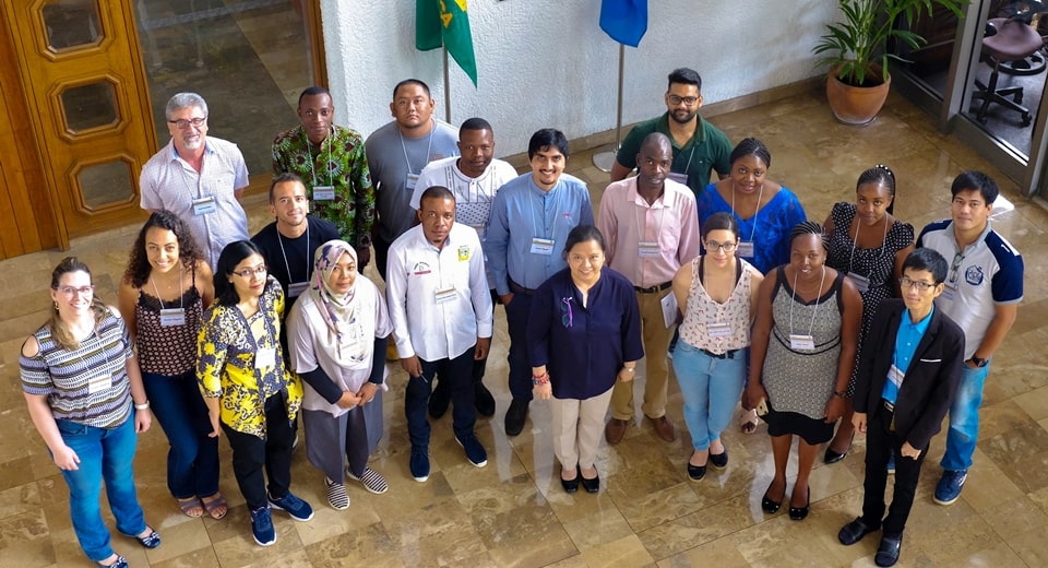 Participants of the FSC Summer School together with Dr. Maria Cristeta N. Cuaresma, Program Head of Graduate Education and Institutional Development Department (GEIDD), and Dr. José Paulo Molin, resource speaker for Module 1 – Precision Agriculture, from University of São Paulo, Brazil.