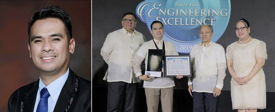 Engr. Ruel M. Mojica, SEARCA Alumnus, awarded the Manila Water Foundation (MWF) Prize for Engineering Excellence. Photo: Manila Water Foundation