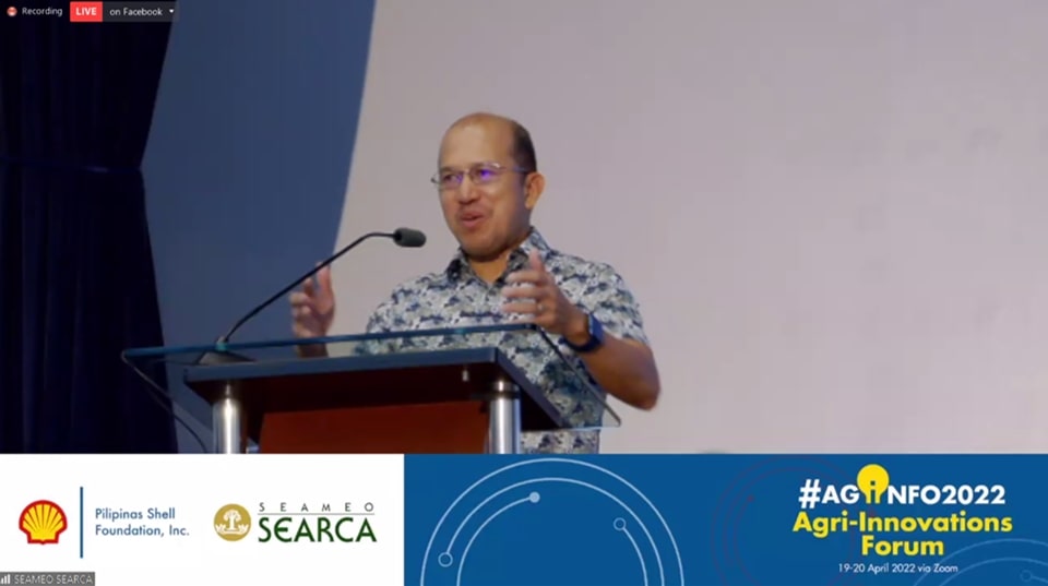 Dr. Gregorio underscores SEARCA’s development strategy in uplifting the lives of farmers and farming families.