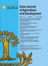 Asian Journal of Agriculture and Development Vol. 17 No. 1