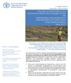 The role of Information and Communications Technologies (ICTs) for Sustainable crop production intensification of horticulture crop-based systems