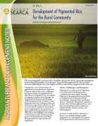 Development of Pigmented Rice for the Rural Community