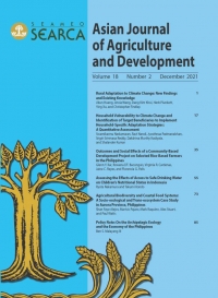 Asian Journal of Agriculture and Development Vol. 18 No. 2 (December 2021 issue)