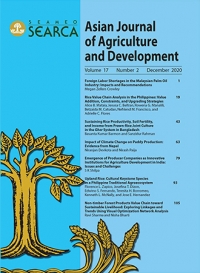Asian Journal of Agriculture and Development Vol. 17 No. 2