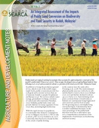 An Integrated Assessment of the Impacts of Paddy Land Conversion on Biodiversity and Food Security in Kedah, Malaysia